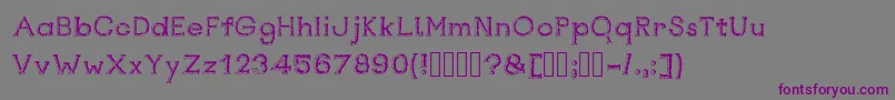 Rustswordsblack Font – Purple Fonts on Gray Background