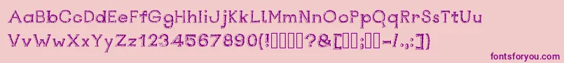 Rustswordsblack Font – Purple Fonts on Pink Background