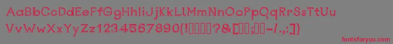 Rustswordsblack Font – Red Fonts on Gray Background