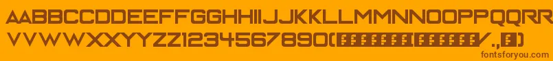 EnterTheGrid Font – Brown Fonts on Orange Background