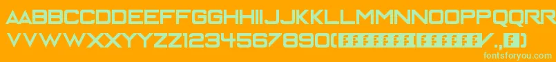 EnterTheGrid Font – Green Fonts on Orange Background