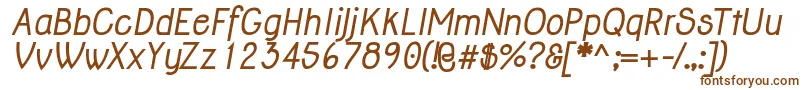 JollyBoldItalic Font – Brown Fonts on White Background