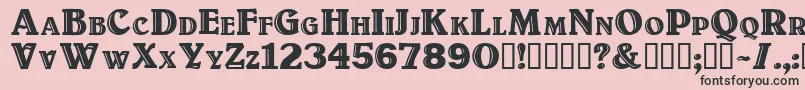 Titulo Font – Black Fonts on Pink Background