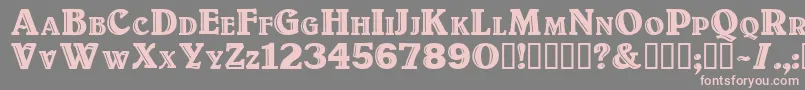Titulo Font – Pink Fonts on Gray Background