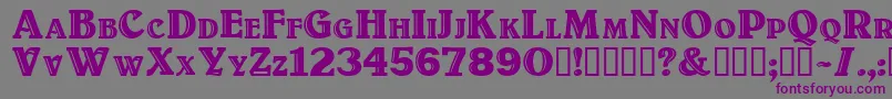 Titulo Font – Purple Fonts on Gray Background