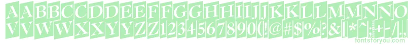 Antiq15 Font – Green Fonts on White Background