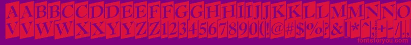 Antiq15 Font – Red Fonts on Purple Background