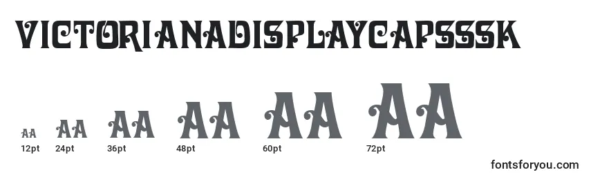 Размеры шрифта Victorianadisplaycapsssk
