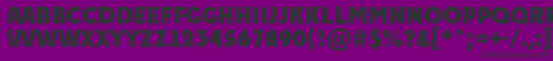 APlakattitulExtrabold Font – Black Fonts on Purple Background