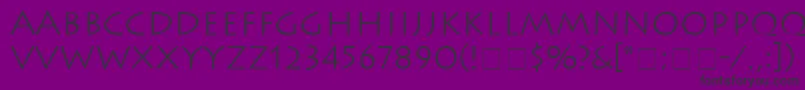 AustereLightSsiLight Font – Black Fonts on Purple Background