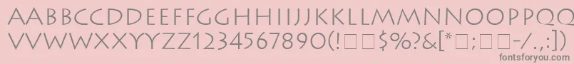 AustereLightSsiLight Font – Gray Fonts on Pink Background