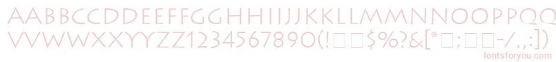 AustereLightSsiLight Font – Pink Fonts on White Background