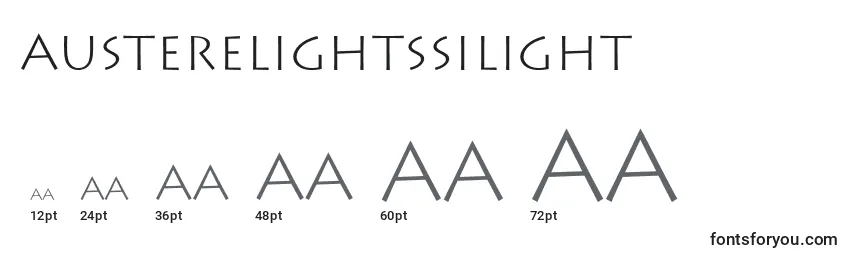 Размеры шрифта AustereLightSsiLight