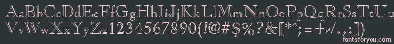 CasqueopenfaceRegular Font – Pink Fonts on Black Background