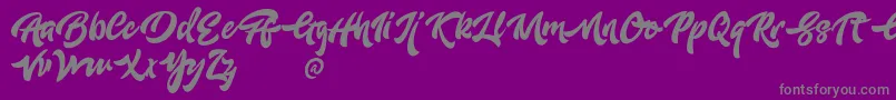 AdleitDemo-Schriftart – Graue Schriften auf violettem Hintergrund