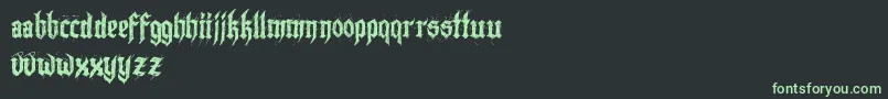 Lazymonkdemo-fontti – vihreät fontit mustalla taustalla