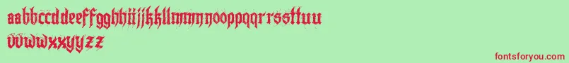 Lazymonkdemo Font – Red Fonts on Green Background