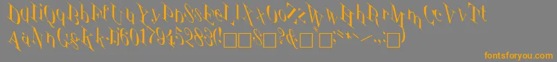 More about JenkinRegular Font JenkinRegular Font – Orange Fonts on Gray Background