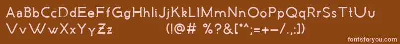 Шрифт MalandrinoBold – розовые шрифты на коричневом фоне