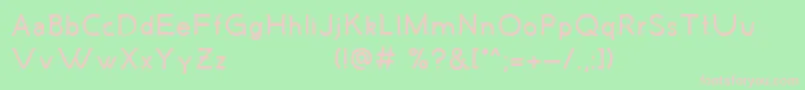 MalandrinoBold Font – Pink Fonts on Green Background