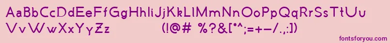 Шрифт MalandrinoBold – фиолетовые шрифты на розовом фоне