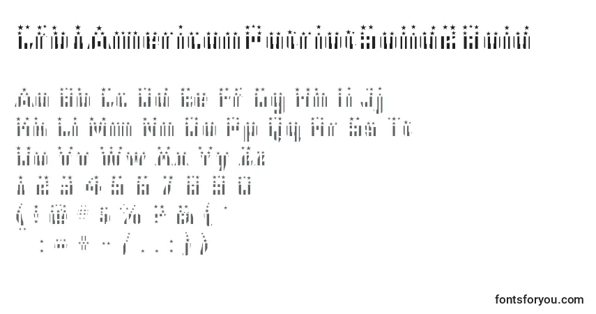 A fonte Cfb1AmericanPatriotSolid2Bold – alfabeto, números, caracteres especiais