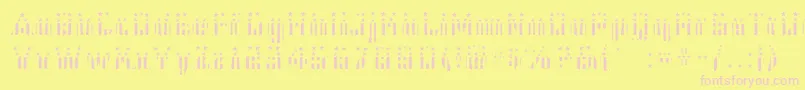 Police Cfb1AmericanPatriotSolid2Bold – polices roses sur fond jaune