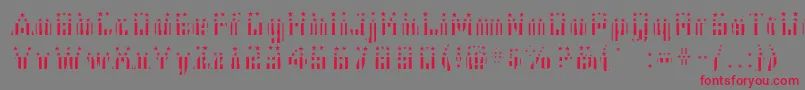 Cfb1AmericanPatriotSolid2Bold Font – Red Fonts on Gray Background