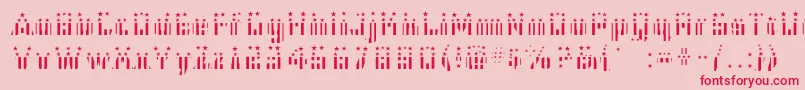 Cfb1AmericanPatriotSolid2Bold-Schriftart – Rote Schriften auf rosa Hintergrund