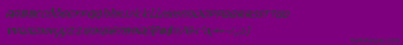 ErinGoBraghCondensedItalic Font – Black Fonts on Purple Background