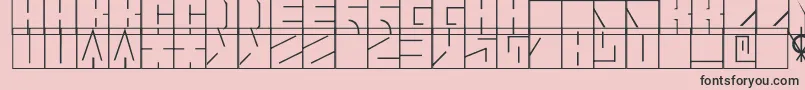 Blaise1.1 Font – Black Fonts on Pink Background