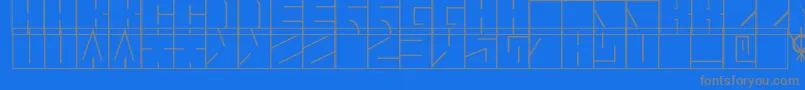 Blaise1.1 Font – Gray Fonts on Blue Background