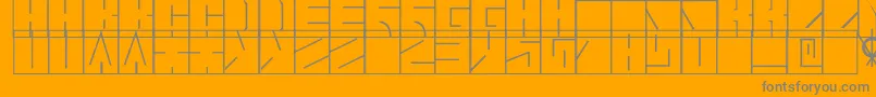 Blaise1.1 Font – Gray Fonts on Orange Background