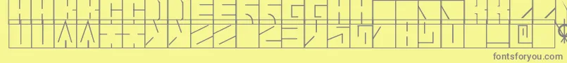 Blaise1.1 Font – Gray Fonts on Yellow Background