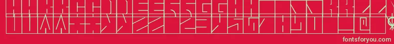Blaise1.1 Font – Green Fonts on Red Background