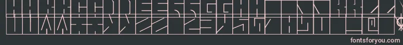 フォントBlaise1.1 – 黒い背景にピンクのフォント