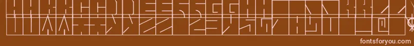 Blaise1.1 Font – Pink Fonts on Brown Background