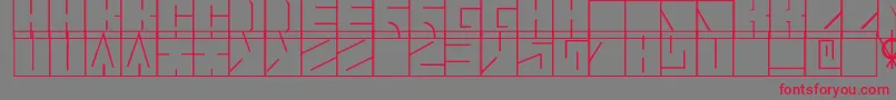 Шрифт Blaise1.1 – красные шрифты на сером фоне