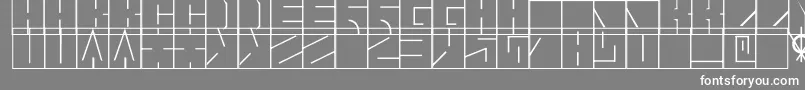 Blaise1.1-Schriftart – Weiße Schriften auf grauem Hintergrund