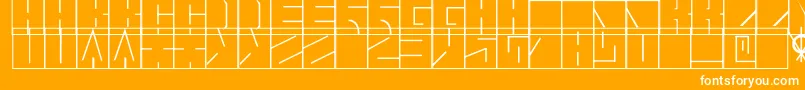 フォントBlaise1.1 – オレンジの背景に白い文字