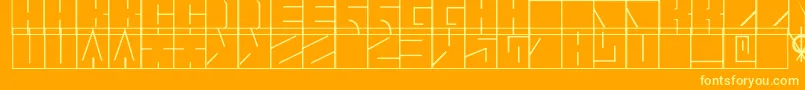 Blaise1.1 Font – Yellow Fonts on Orange Background