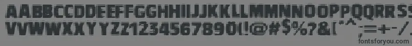 フォントVtcbadvisionRegular – 黒い文字の灰色の背景