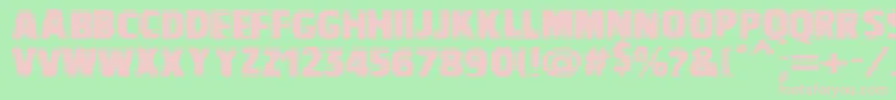 VtcbadvisionRegular Font – Pink Fonts on Green Background