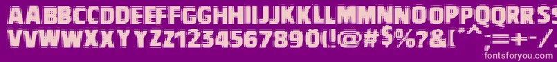 VtcbadvisionRegular Font – Pink Fonts on Purple Background