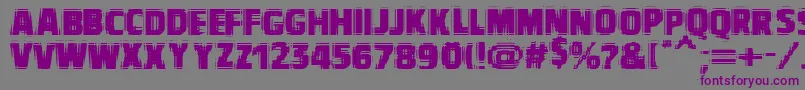 Шрифт VtcbadvisionRegular – фиолетовые шрифты на сером фоне