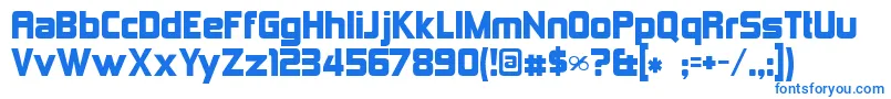 フォントKimberle – 白い背景に青い文字