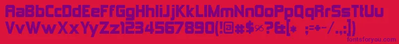 Kimberle Font – Purple Fonts on Red Background