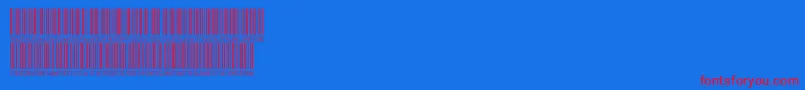 Fonte Inthrp72dmtt – fontes vermelhas em um fundo azul
