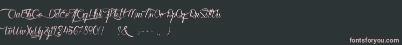 Weitere Informationen zur WalkerOnTheMoon-Schriftart WalkerOnTheMoon-Schriftart – Rosa Schriften auf schwarzem Hintergrund
