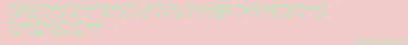 LmsConradsCows Font – Green Fonts on Pink Background